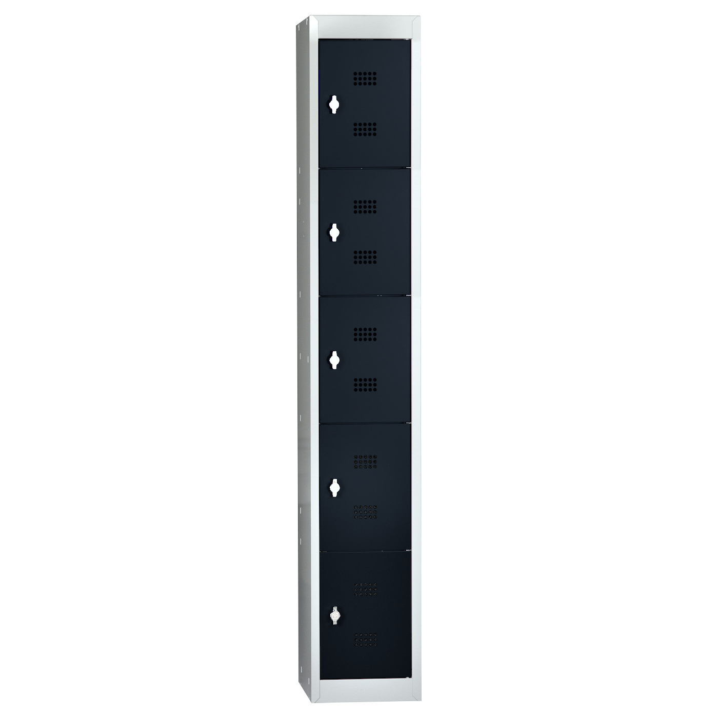 Wolf Fächerschrank-System Serie 30 Grundelement Abteilbreite 300 mm 1 Abteil x 5 Fächer Anthrazitgrau RAL 7016