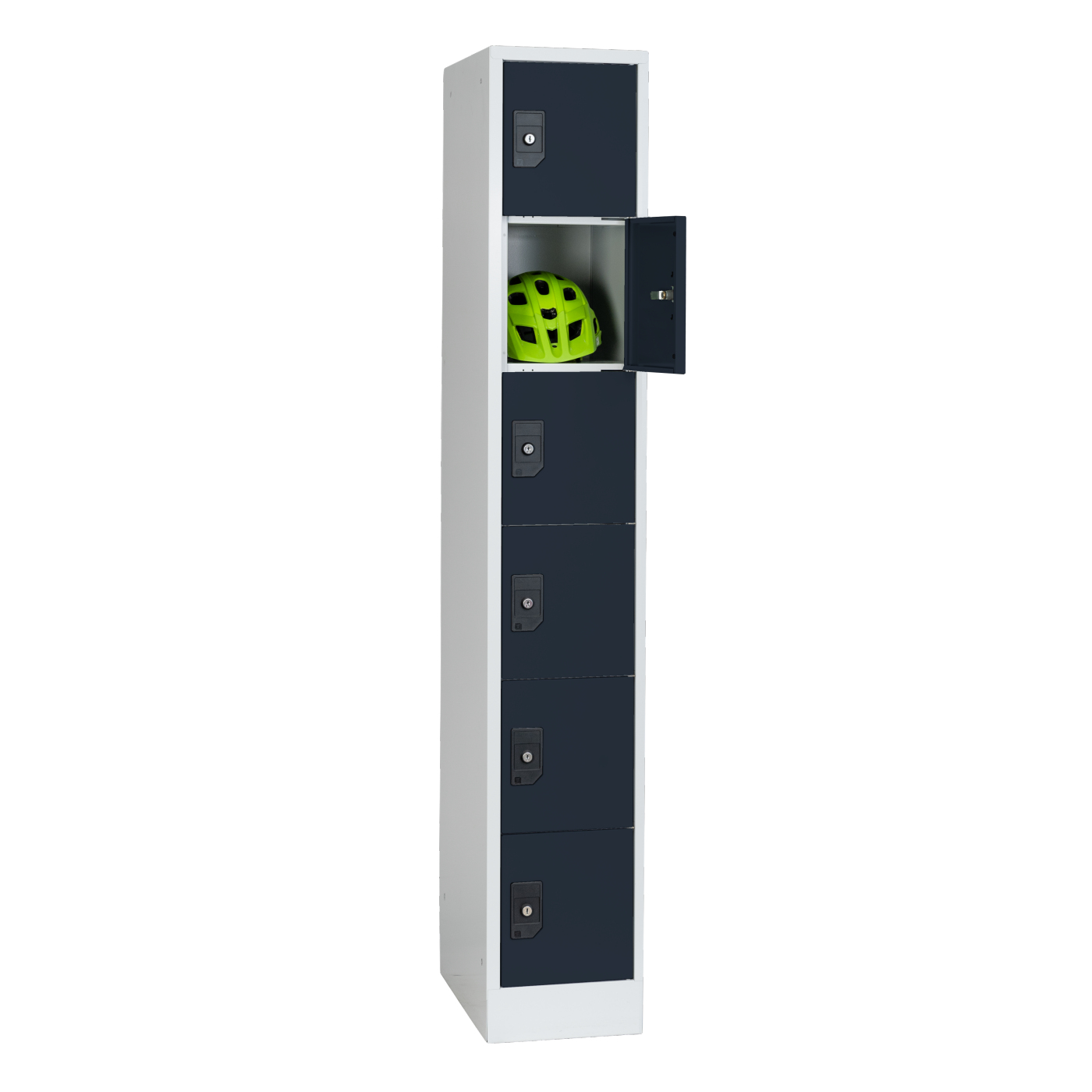 Wolf Fächerschrank Serie 96, Sockel, Abteilbreite 300 mm, 1 Abteile à 6 Fächer Anthrazitgrau RAL 7016