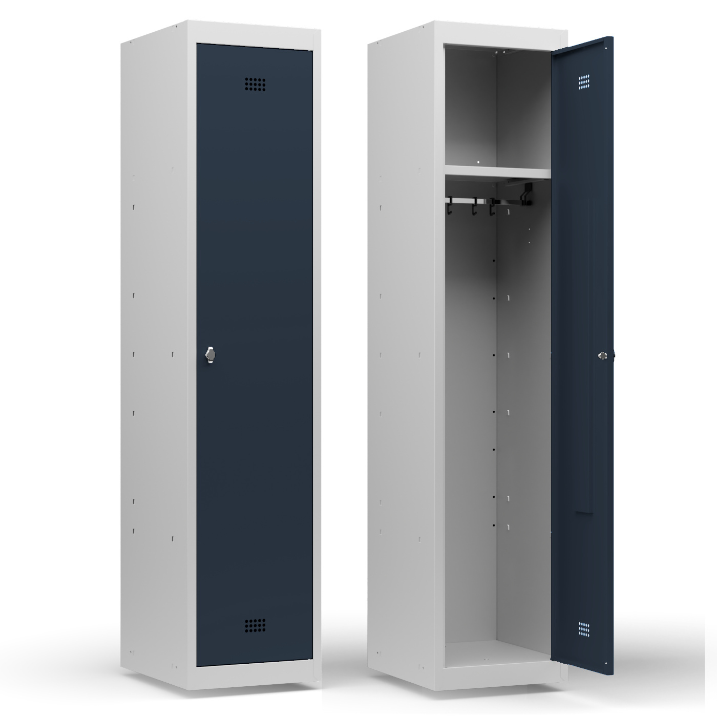 Wolf Spind-System Serie 30 Grundelement, Sockel, Abteilbreite 400 mm, 1 Abteil Anthrazitgrau RAL 7016