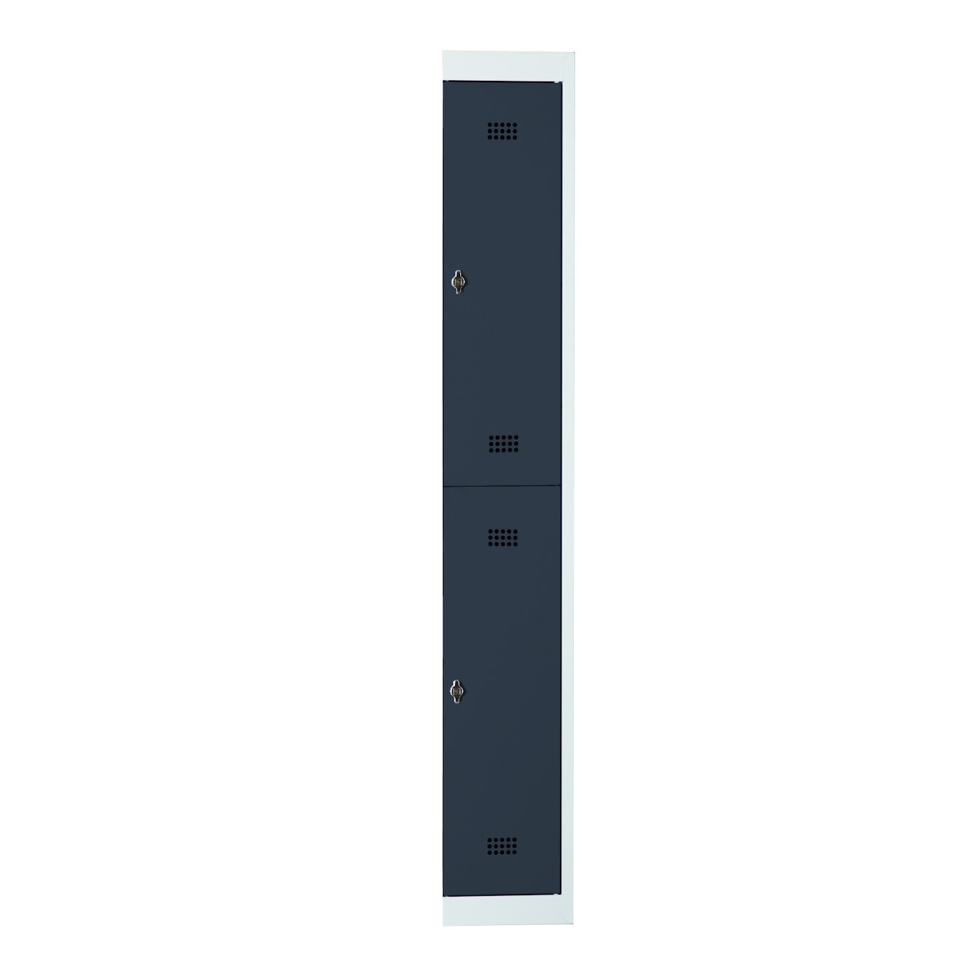 Wolf Spind-System Serie 30 doppelstöckig Anbauelement Sockel Abteilbreite 300 mm 1 Abteil Anthrazitgrau RAL 7016